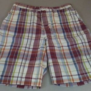 Abercrombie and Fitch Mens Plaid Shorts Size 36